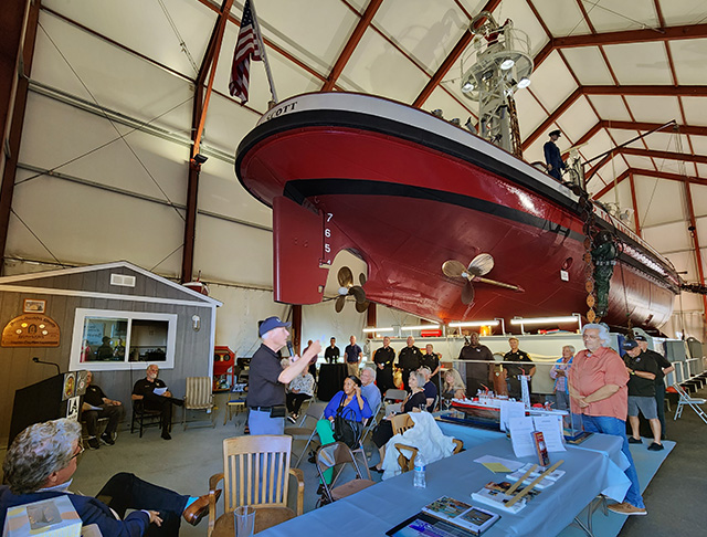 RalphJScottInSP The fireboat Ralph J. Scott in its facility in San Pedro.